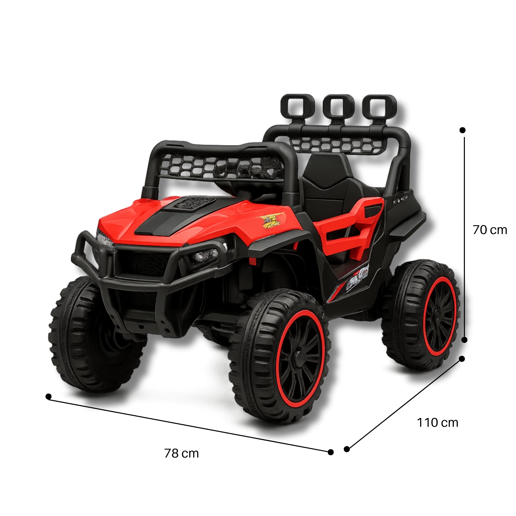 Jeep rosado eléctrico